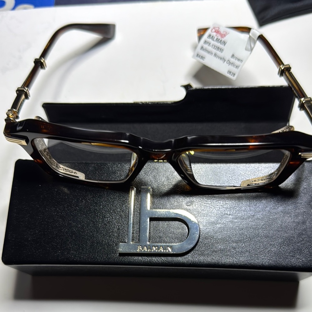 Balmain Tortoiseshell Frame Glasses